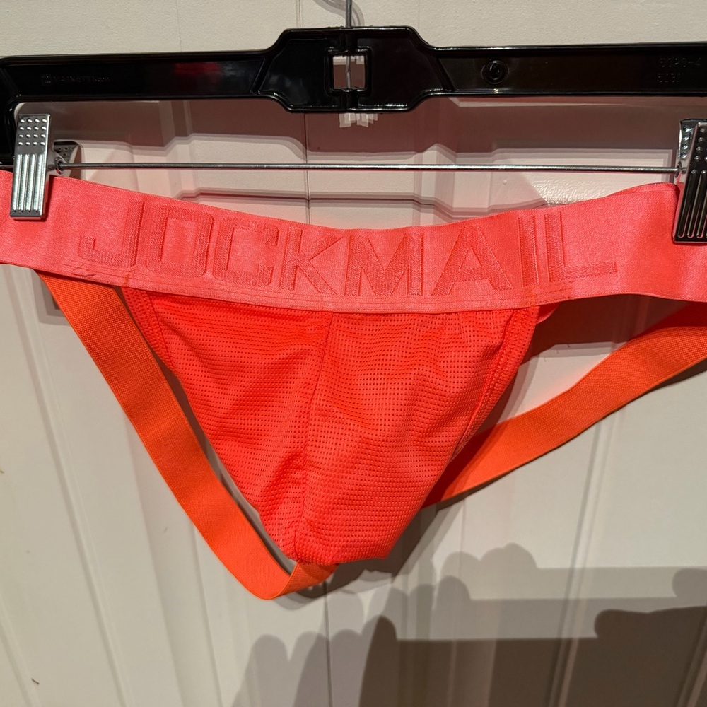 Jockmail Neon Orange Jockstrap